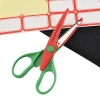 DIY paper-cutting scissors, 6-inch double round handle lace scissors, kindergarten hand-cut paper-cutting without hurting hands, factory direct supply Specification image